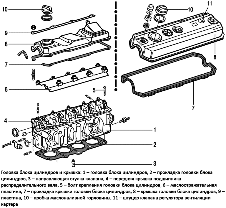 Замена клапанной крышки лачетти